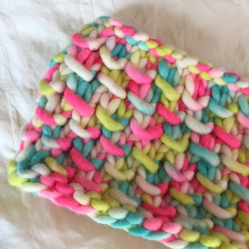 Handmade Hand Knit Ear Warmer Headband Multi Color